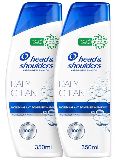Daily Clean Anti-Dandruff Shampoo for Normal Hair 350 ml Pack of 2