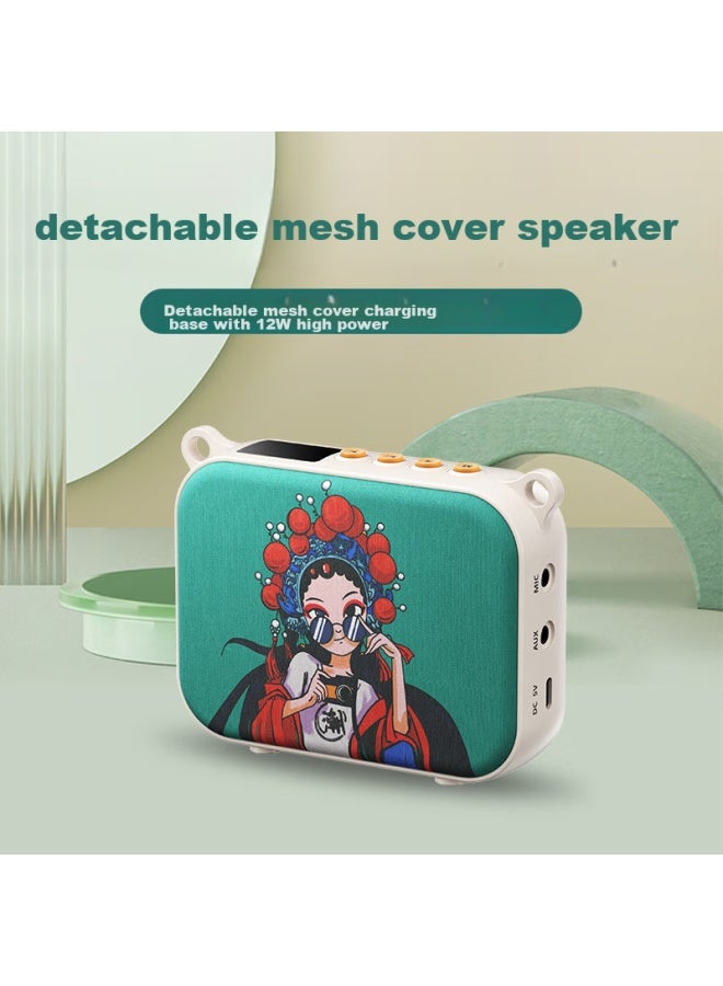 TAKSTAR E30set Small Flower Girl And Bee Amplifier, Teacher-specific Tour Guide Loudspeaker, Waist-mounted Chinese-style Bluetooth Small Speaker, Megaphone, Classroom Microphone, Wired Version - Image 1