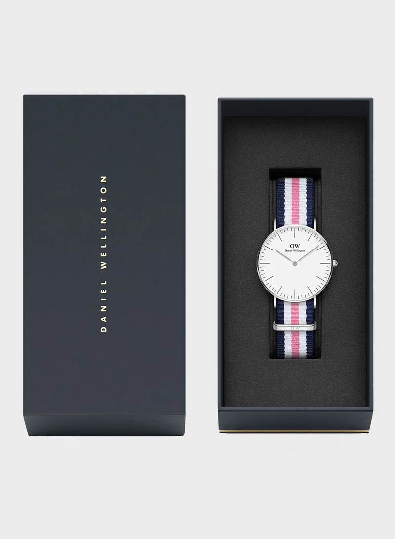 DANIEL WELLINGTON Classic Southampton Silver White 36mm Watch