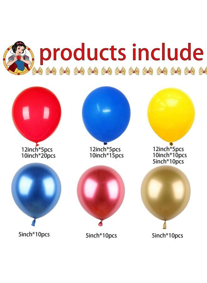 Generic - Snow White Theme Party Decoration Balloon Garland Set Princess Birthday Party Suppliesprincess Shape Foil Latex Balloons For Snow White Party Princess Party Decorations Kids Baby Shower Birthday - Image 1