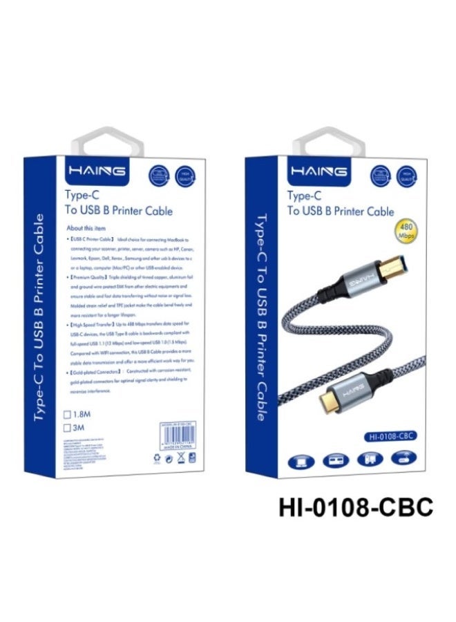 Haing 1.8m laptop power cable HI-0108