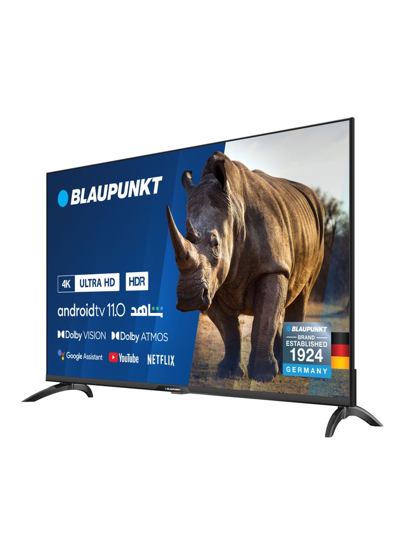 Blaupunkt - Blaupunkt 43UBC6000D 43inch 4K-UHD Android Smart TV, German Technology, Android TV 11, Dolby Vision, Dolby Atmos, MEMC, 16GB Memory, Netflix, YouTube, Shahid, Wi-Fi, Bluetooth 5.0 - Image 1