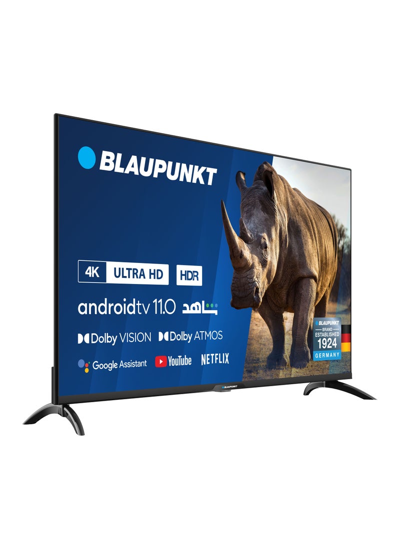 Blaupunkt - Blaupunkt 43UBC6000D 43inch 4K-UHD Android Smart TV, German Technology, Android TV 11, Dolby Vision, Dolby Atmos, MEMC, 16GB Memory, Netflix, YouTube, Shahid, Wi-Fi, Bluetooth 5.0 - Image 1