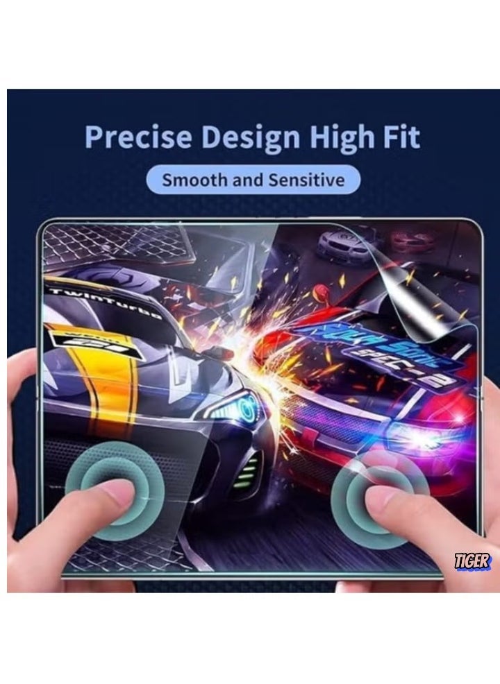 TIGER Samsung Galaxy Z Fold 6 Screen Protector – 2 Pack Inside Flexible TPU Hydrogel Film + 2 Pack Front TPU Screen Protectors + 2 Pack Camera Lens Protectors – HD Clear, Soft, and Durable Protection for Your Device - Image 2
