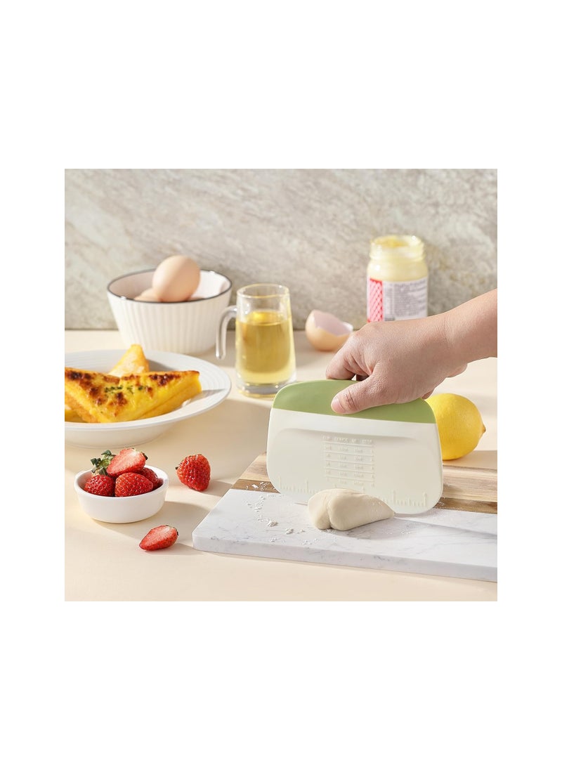 Generic 2PCS Bowl Scraper, Little Cook Bench Dough Bread Scraper, Premium Plastic Dough Cutter, Multipurpose Kitchen Food Scraper for Bread, Dough, Pastry, Cake, Baking and Cooking  - Image 5