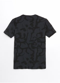 LC WAIKIKI Crew Neck Short Sleeve Patterned Combed Cotton Men's T-Shirt  - Image 2