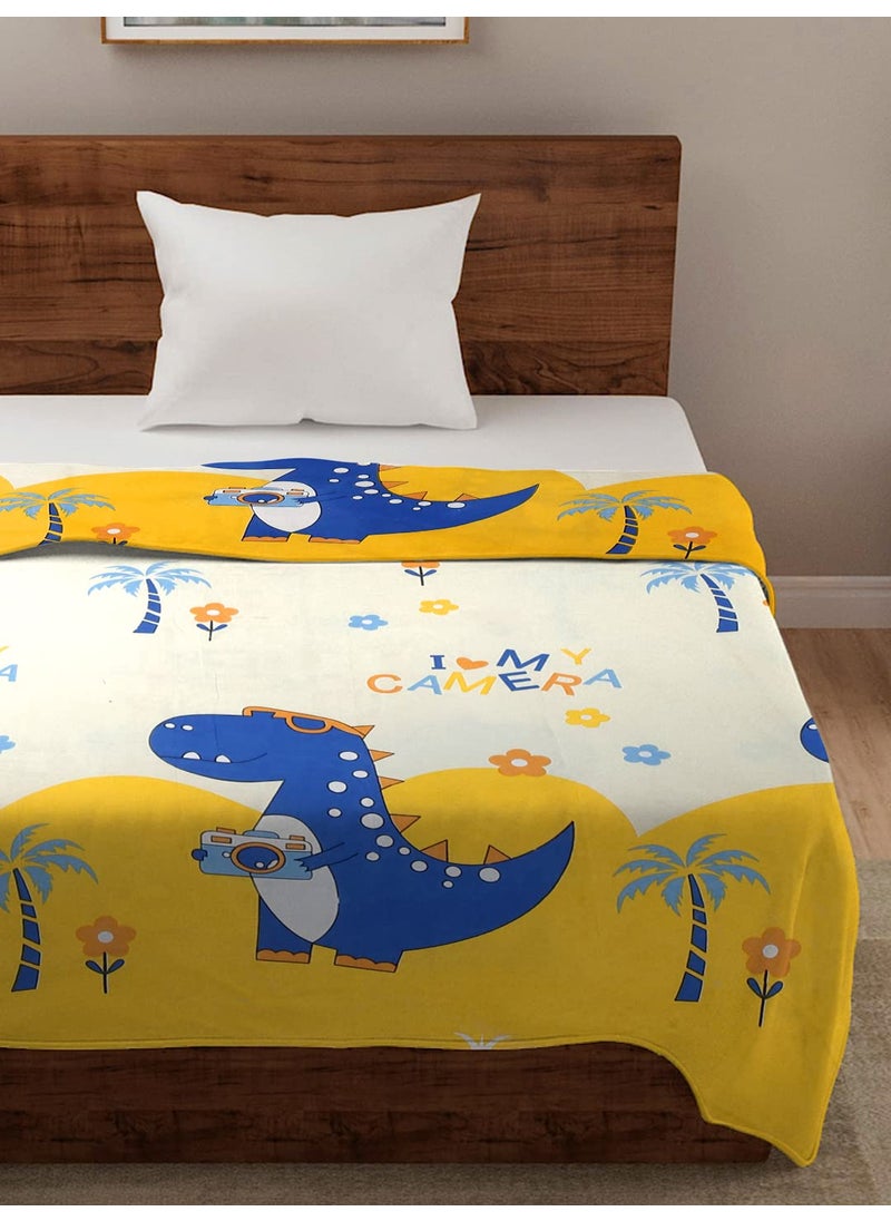 BREVARD BREVARD Glacecotton Single Duvet CoverRajai CoverBlanket Cover with Zipper 60x90 Inches Yellow  - Image 2