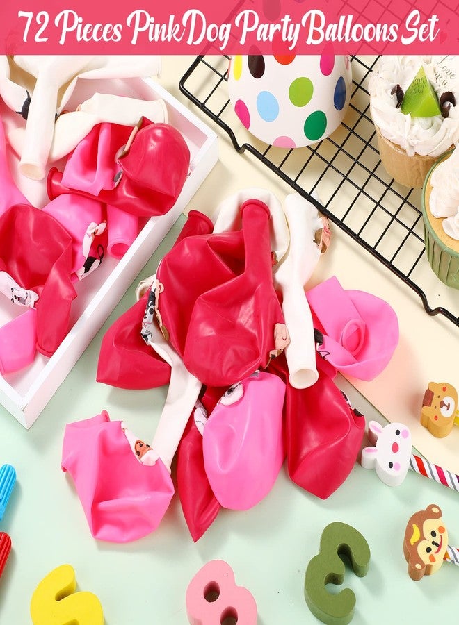 Threan 36 Pieces Puppy Balloons - 12 Inch Dog Balloons Birthday Decorations Animal Dog Theme Party Supplies Latex Print for Baby Shower Pets Party Decorations(Cute Style) - Image 3