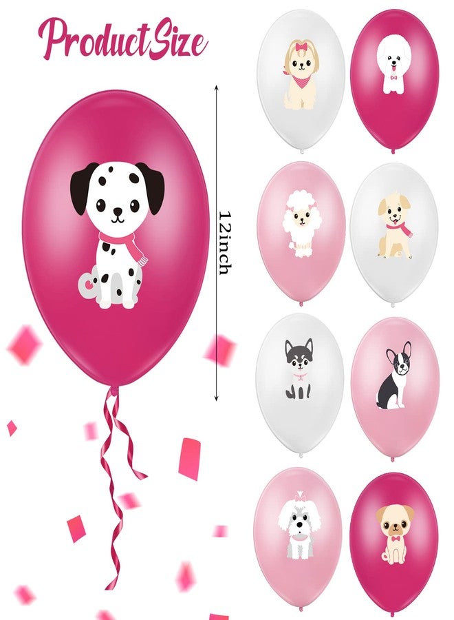 Threan 36 Pieces Puppy Balloons - 12 Inch Dog Balloons Birthday Decorations Animal Dog Theme Party Supplies Latex Print for Baby Shower Pets Party Decorations(Cute Style) - Image 2