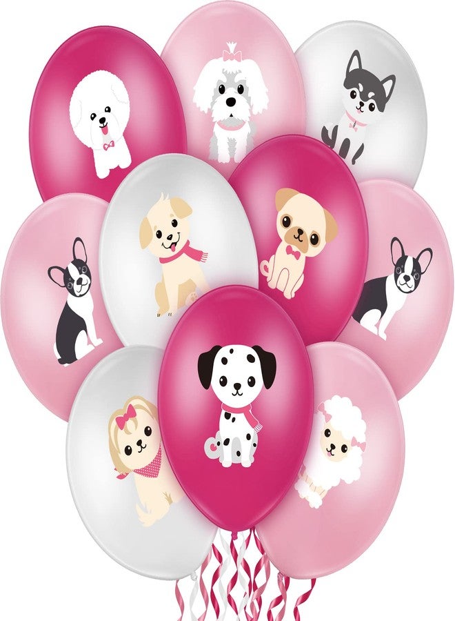 Threan 36 Pieces Puppy Balloons - 12 Inch Dog Balloons Birthday Decorations Animal Dog Theme Party Supplies Latex Print for Baby Shower Pets Party Decorations(Cute Style) - Image 1