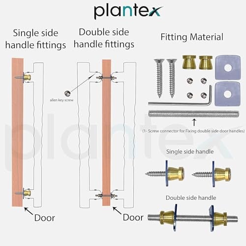 Plantex Door Handle/300mm Main Door Handle for Wooden Door/Pull-Push Handle for Main Door/Door Accessories - Pack of 1 (609, Cadet Blue) - Image 5