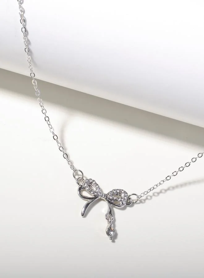 تايك تو Bow Pendant Necklace