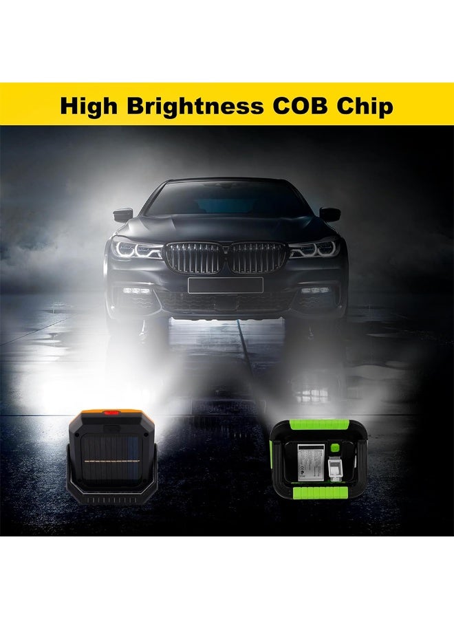 Toby's TBS DESIGN BV-12 Portable Solar LED Work Light Hanging Hook 3 Lighting Modes Rechargeable Magnetic Work Light Waterproof - BV 12 - Image 3