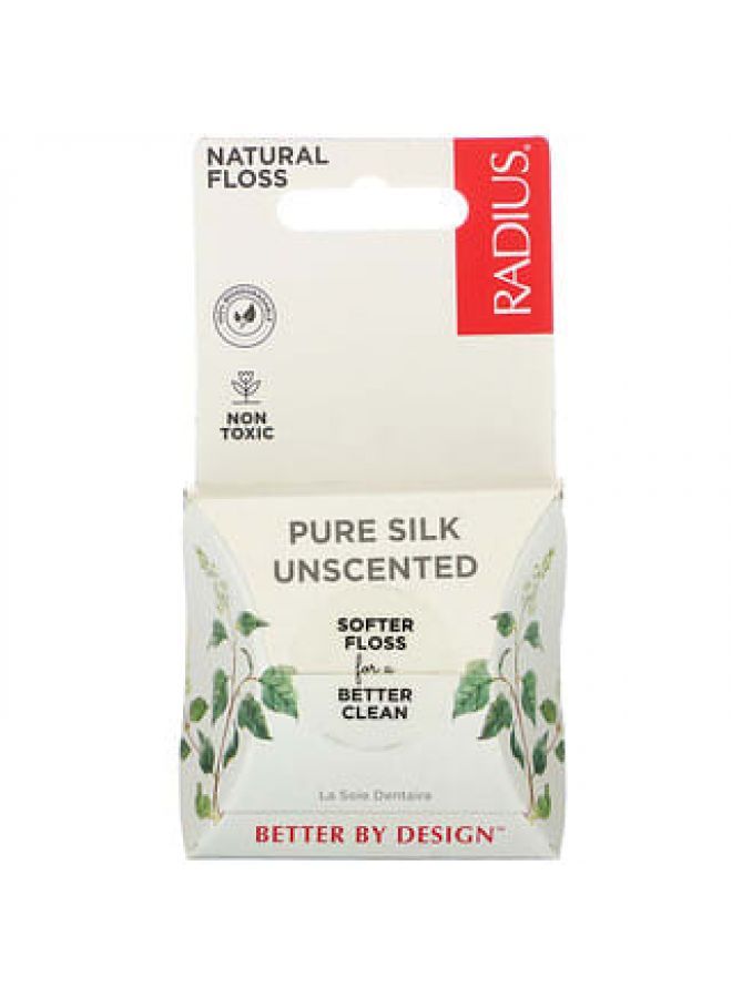 Radius RADIUS, Natural Floss, Pure Silk, Unscented, 33 yds (30 m)