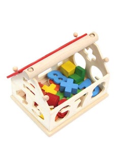 PLUSPOINT Wooden Number And Shape Sorting House ;Wooden House Shaped Toy For Kids 1 Year Up Educational Shape Number Color Matching Sorting Wooden Toy For Preschool Baby Boys Girls As Storage Box(Number House)  - Image 5