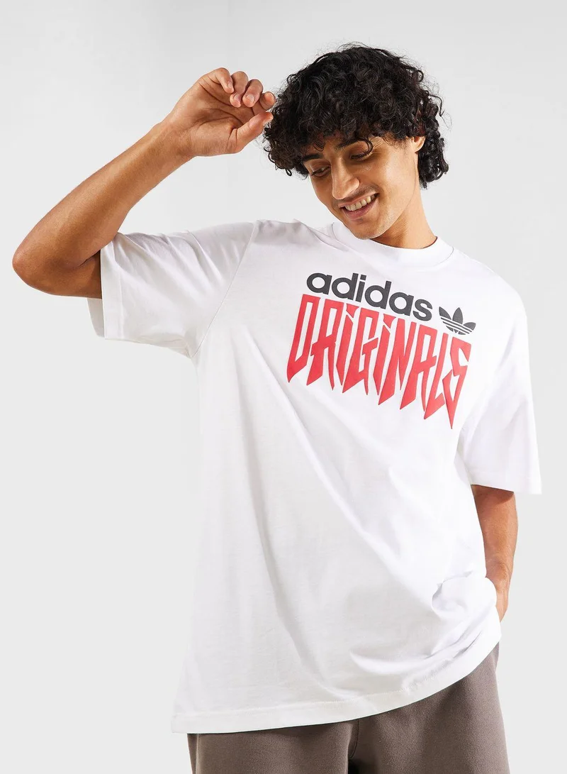 Adidas GRFX TEE LOOSE White Originals Men T-SHIRTS