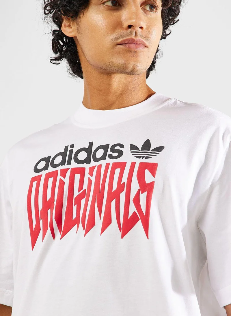 Adidas GRFX TEE LOOSE White Originals Men T-SHIRTS