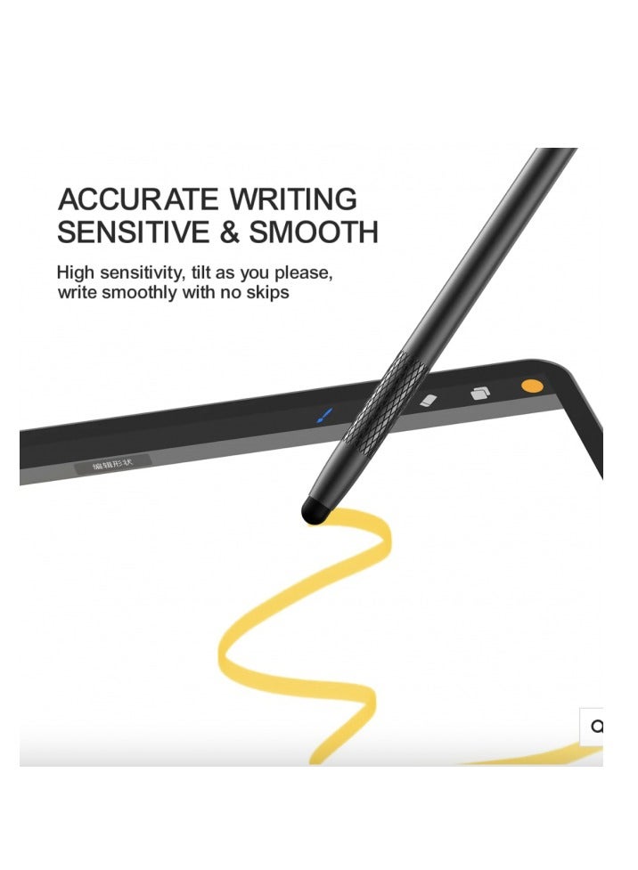 JOYROOM Passive Stylus Pen for Touch Screens, Dual-head, Compatible with IOS, Android Black - Image 2