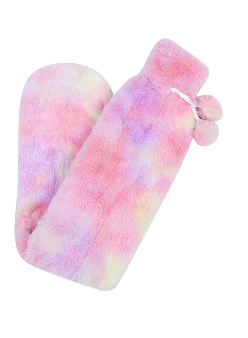 SYOSI Long Hot Water Bottle Bed Warm Waist Warm Back Hot Water Bottle Rubber Hot Water Bottles Thermal Bags Long Strip Water Bags for Pain Relief Back Hand Legs 2L - Image 1