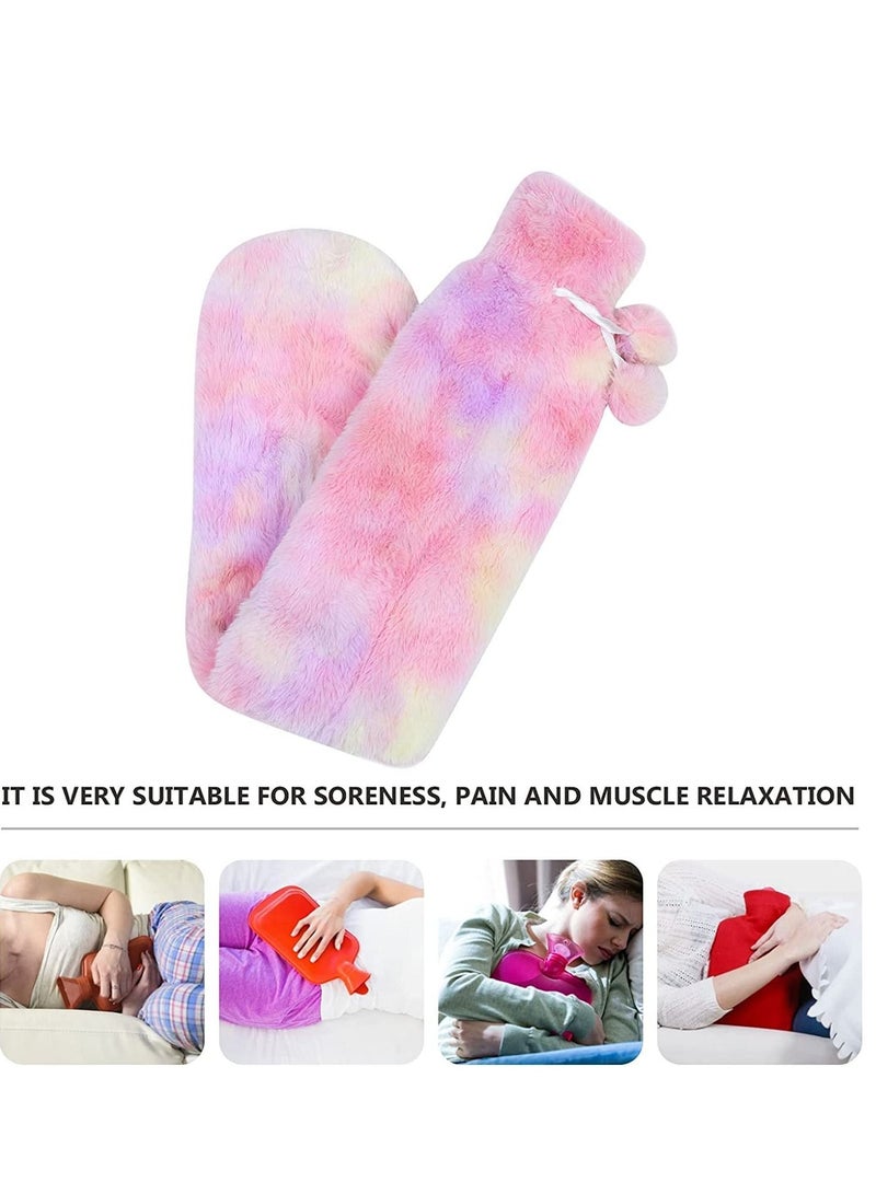 SYOSI Long Hot Water Bottle Bed Warm Waist Warm Back Hot Water Bottle Rubber Hot Water Bottles Thermal Bags Long Strip Water Bags for Pain Relief Back Hand Legs 2L - Image 2