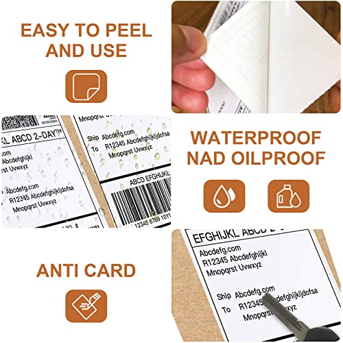 MFLABEL Fanfold 4" x 6" Direct Thermal Shipping Labels (1 Stack, 1000 Labels) – White Perforated Labels for Thermal Printers – Compatible with Zebra, Rollo & More – No Ink Needed, Smudge-Proof - Image 3