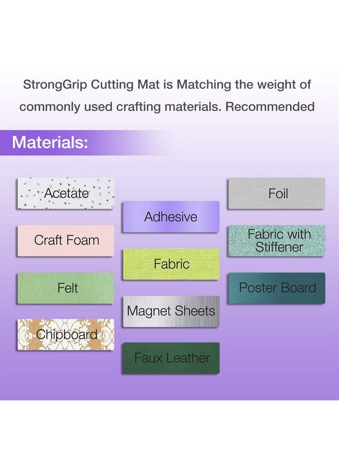 REALIKE 12x12 Cutting Mat for Cricut Maker 3/Maker/Explore 3/Air 2/Air/One(3 Mats), Gridded Adhesive Non-Slip Cut Mat for Crafts, Quilting, Sewing and All Arts (Variety) - Image 4