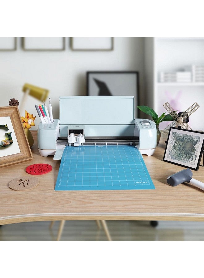 REALIKE 12x12 Cutting Mat for Cricut Maker 3/Maker/Explore 3/Air 2/Air/One(3 Mats), Gridded Adhesive Non-Slip Cut Mat for Crafts, Quilting, Sewing and All Arts (Variety) - Image 3