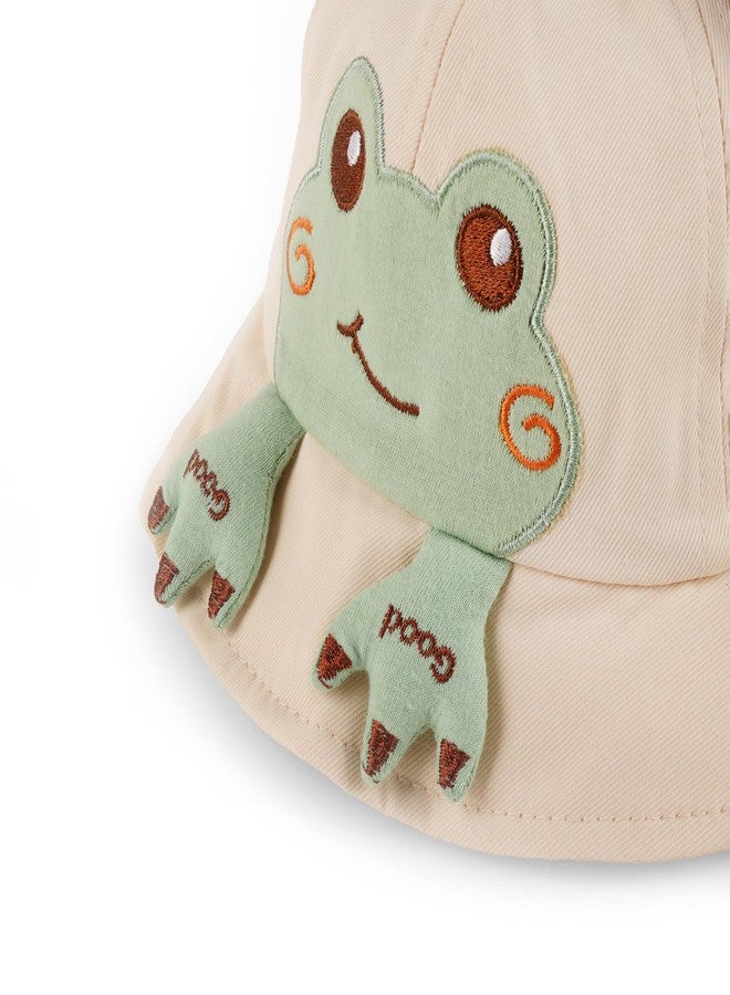 Kicks & Crawl Hoppy Heads White Cap for Baby Boys and Girls - 6-12M - Image 3