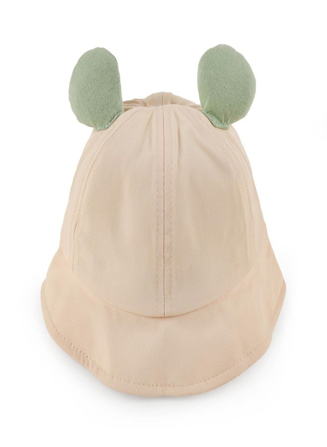 Kicks & Crawl Hoppy Heads White Cap for Baby Boys and Girls - 6-12M - Image 2