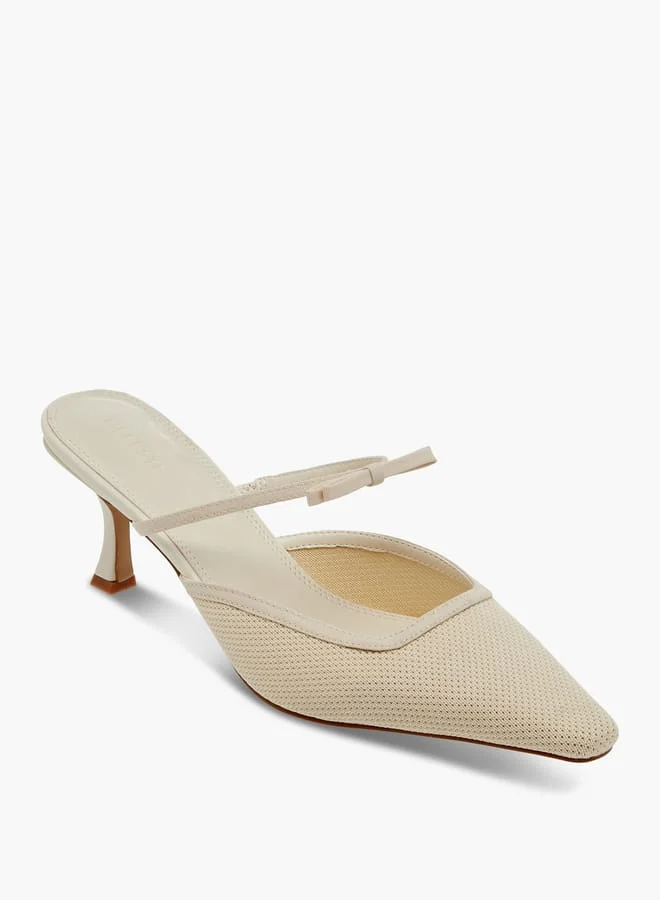 سيليست حذاء نسائي بكعب ستيليتو مزين بفيونكة