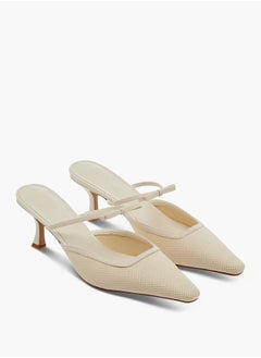 Celeste Women's Bow Accent Slip-On Shoes with Stiletto Heels  - Image 1