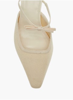Celeste Women's Bow Accent Slip-On Shoes with Stiletto Heels  - Image 4