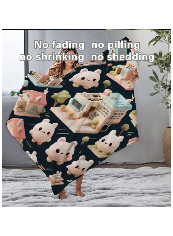 general Flannel thin blanket (warm and comfortable, suitable for sleep, gaming, dust removal and sandproof) 150cm*200cm - 582 - Image 5