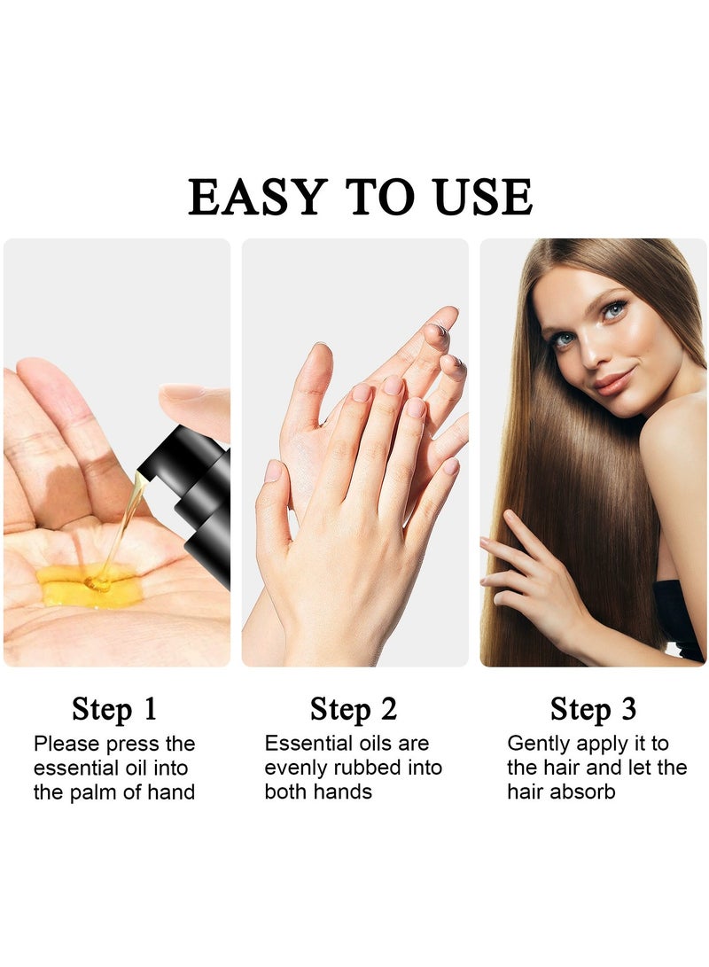 LANEMAY Hair Conditioner Protein Repair Essence Moisturizing Smooth Long Lasting Hair Oil Treatment - Image 3