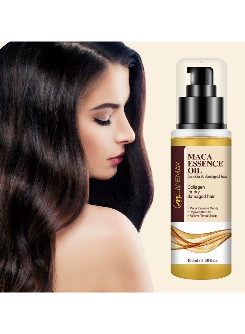LANEMAY Hair Conditioner Protein Repair Essence Moisturizing Smooth Long Lasting Hair Oil Treatment - Image 4