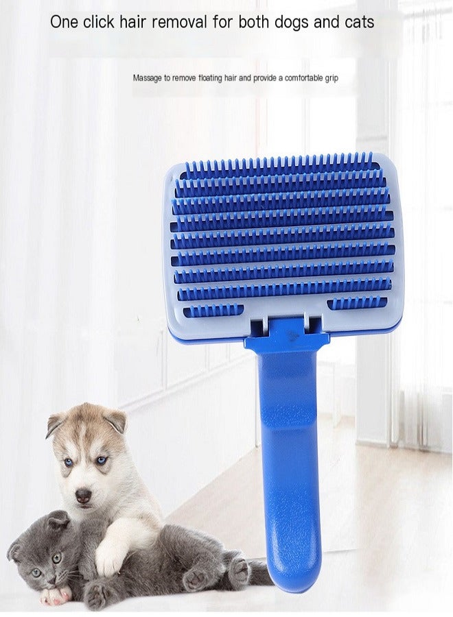 Pet Hair Removal Comb, Knot Opening Massage Comb for Cats and Dogs - Image 1