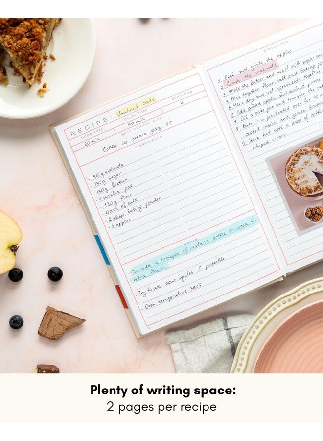Lamare Lamare Blank Recipe Book to Write in Your Own Recipes - Cute DIY Cookbook & Recipe Journal - Perfect Blank Recipe Notebook for Family Keepsakes  - Image 3
