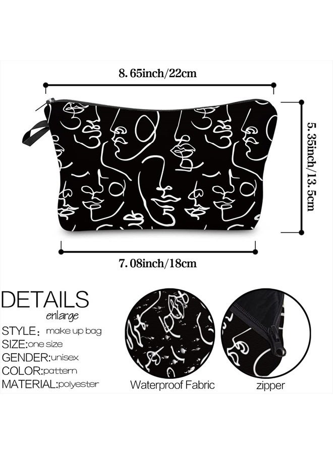 deanfun Makeup Case Small, Cosmetic Zipper Bag Waterproof for Purse Mini, Women Cute Traveling Accessories Pouch for Ladies Thanksgiving Christmas Gifts(D2-55421) - Image 2