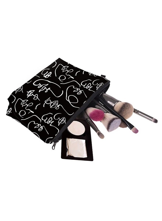 deanfun Makeup Case Small, Cosmetic Zipper Bag Waterproof for Purse Mini, Women Cute Traveling Accessories Pouch for Ladies Thanksgiving Christmas Gifts(D2-55421) - Image 5