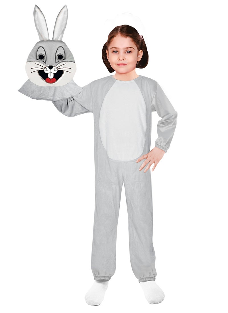 costumax Rabbit Costume For Kids Grey Color  - Image 1