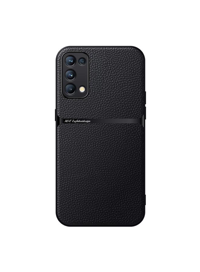 S-TOP Case For OPPO Reno5 4G / 5G Litchi Leather Magnetic Full Coverage Shockproof Phone Case - Image 1