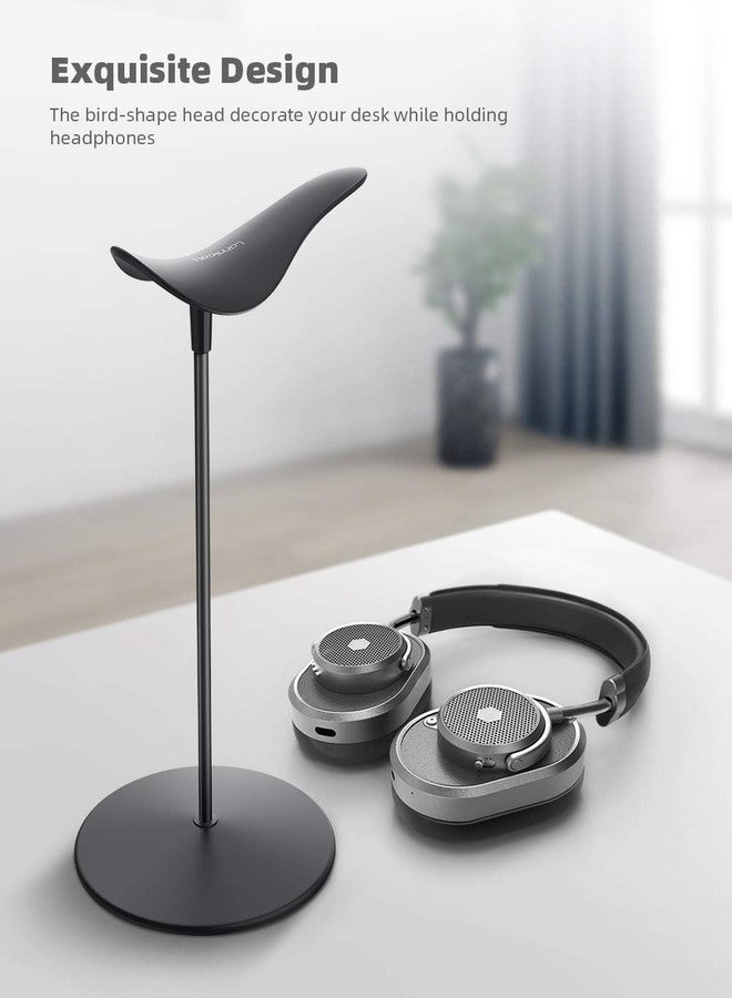Lamicall Headphone Stand, Desktop Headset Holder - Desk Earphone Stand, for All Headsets Such as Airpods Max, HyperX Gaming Headphones, Beats/Sennheiser Music Headphones - Black - Image 3