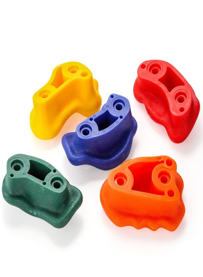 ZENFUN 25 Packs Rock Climbing Holds for Kids and Adults, Indoor & Outdoor Rock Wall Climbing Kit, Multi-Colored Climbing Rock Wall Grips with Mounting Hardware, Knotted Rope and 25 Handles - Image 4