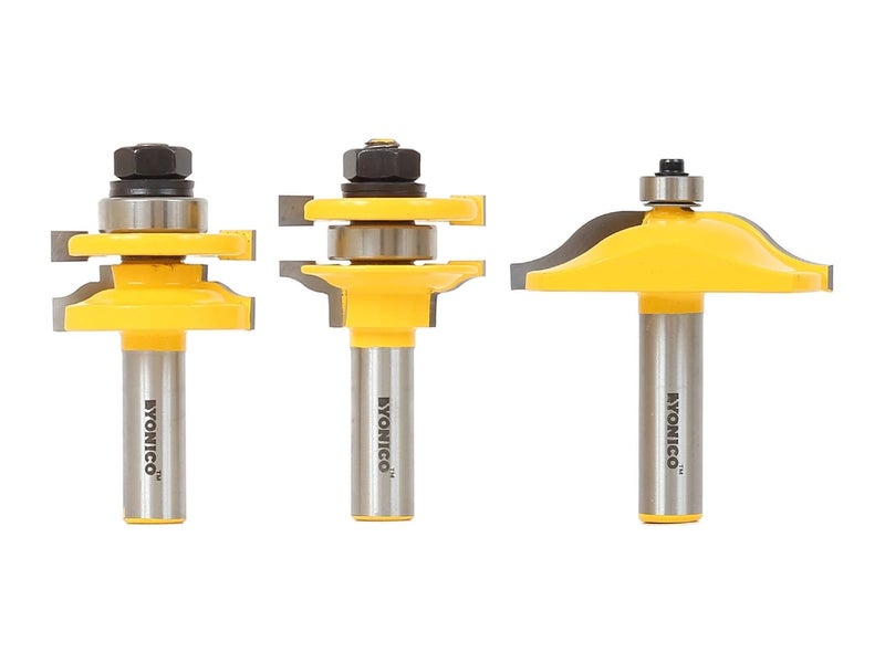 Yonico Router Bits Set Cabinet Door Raised Panel 3 Bit Ogee 1/2-Inch Shank 12338 - Image 1