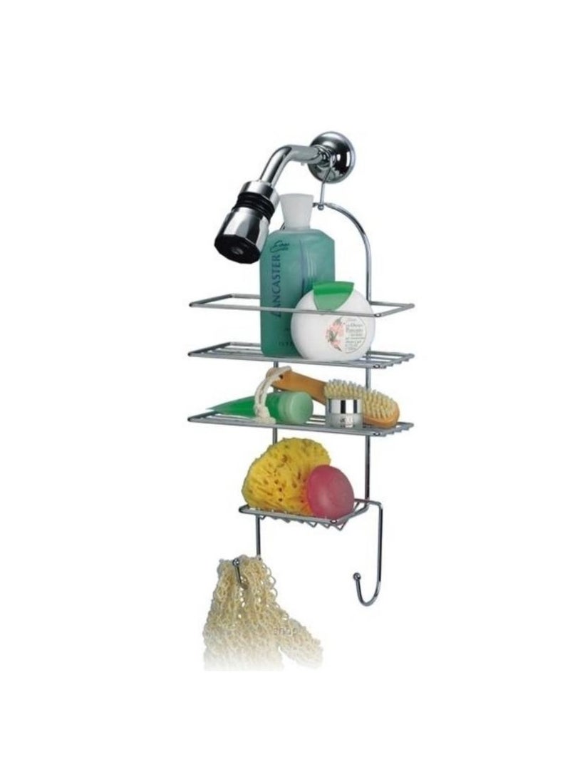 Rayen Chrome-Plated Shower Shelf | Spanish Design | Rust-Resistant & Easy Installation | Elegant Bathroom Upgrade. - Image 2