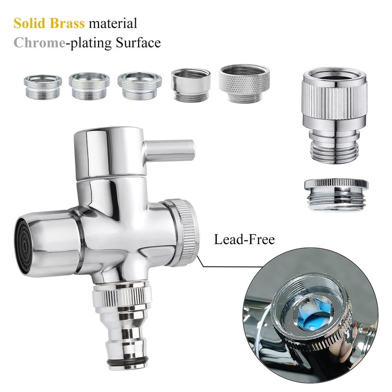 Sneatup Faucet Aerator to Garden Hose Diverter (5 adapters + Quick Connector) - Image 4