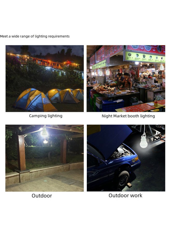 5v Usb Led Bulb Light Portable Power Bank Street Stall Computer Use Low Voltage Outdoor Lighting Lantern-Color:With Switch (2.4 Meters With Switch) (no Packaging Bare Lamp) - Image 3