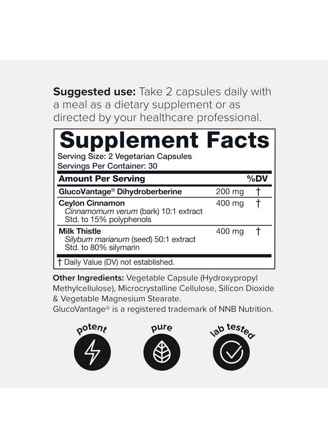 تونيق مكمل ديهيدروبيربيرين - تركيبة فائقة الفعالية بتركيز 1000 ملغ مع جلوكوفانتاج، وقرفة سيلان 10:1، وشوك الجمل 50:1 - مُختَبَر في معمل تابع لجهة خارجية - Image 2