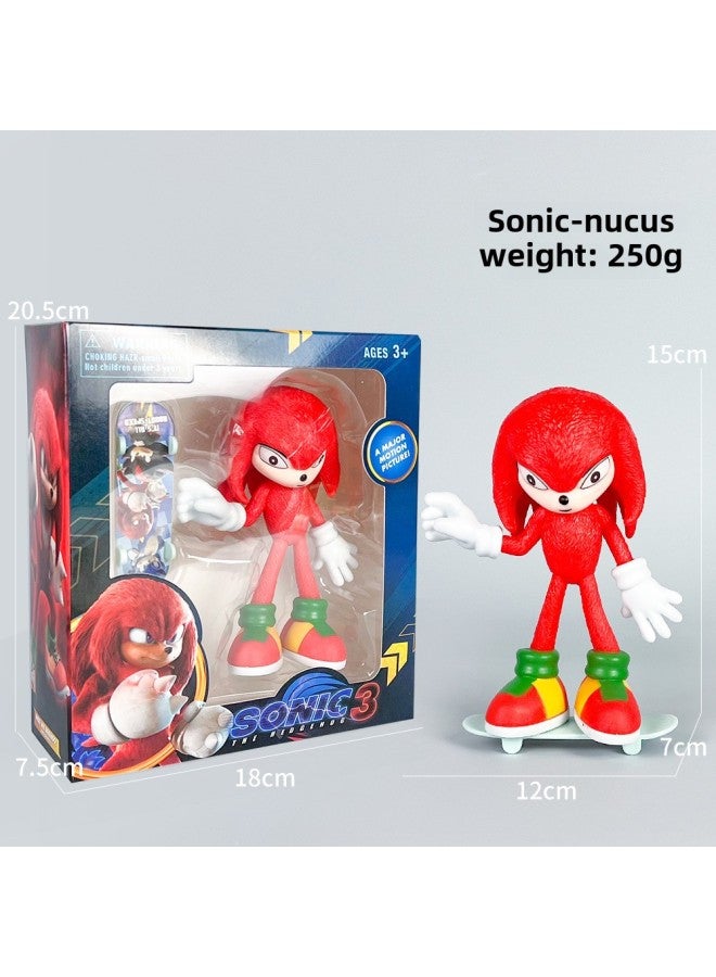 Hot Sale Sonic Sonic Super Mouse Flying Mouse Hand-held Animation Doll Tide Play Window Box Card Batch-Color:Sonic-nakus  - Image 1