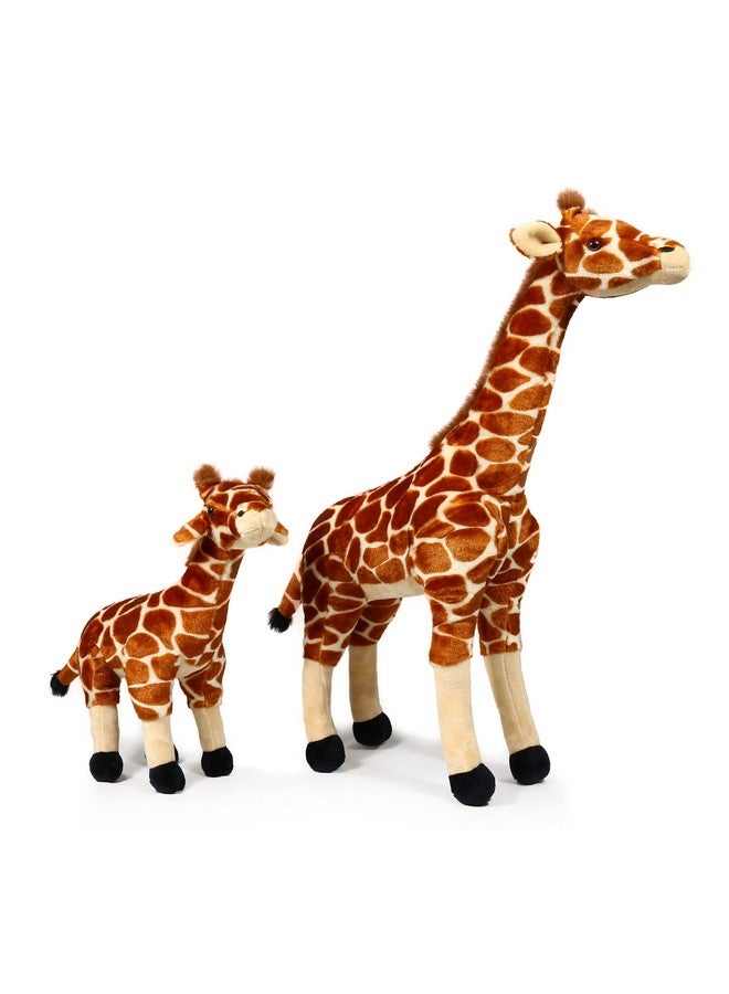 Ice King Bear Mom and Baby Stuffed Animals Set Zoo Wild Animals (Giraffe) - Image 4